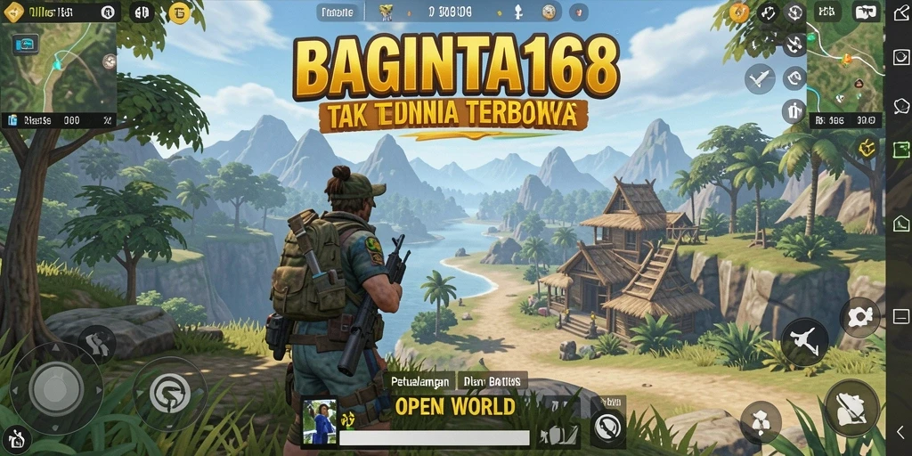 Tampilan antarmuka yang intuitif dalam game Open World BAGINTA168.