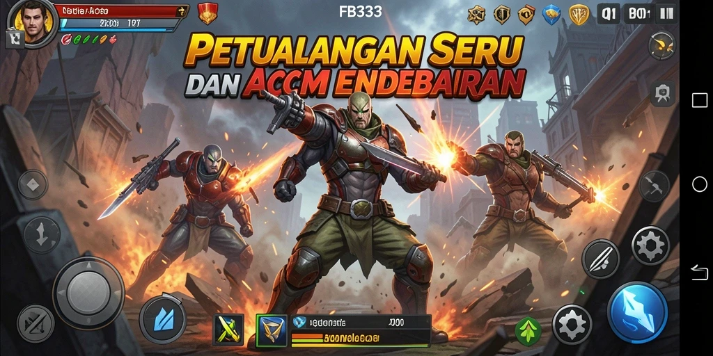 Tampilan antarmuka FB333 saat menyelami aksi mendebarkan.