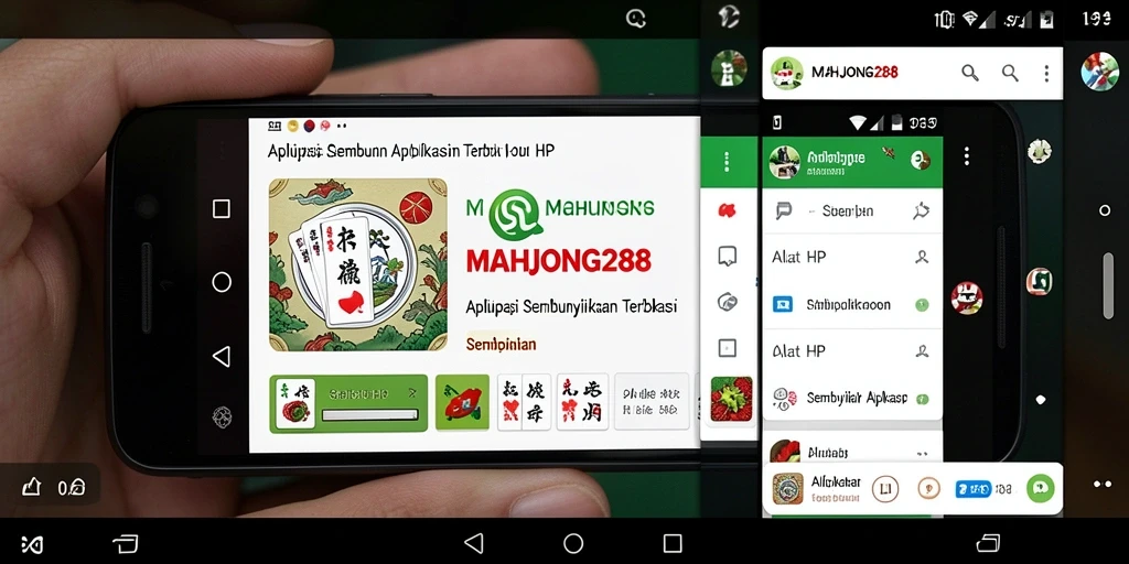 Tampilan antarmuka MAHJONG288 yang sederhana dan efektif dalam menyembunyikan aplikasi.