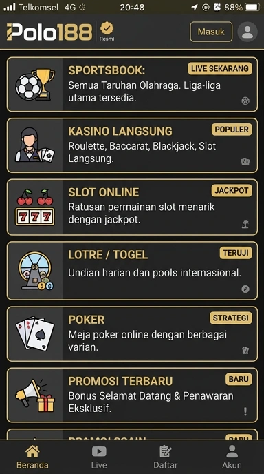 Halaman Resmi Unduh APK polo188 untuk Pengguna Android